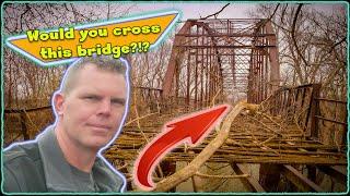 Would you cross this abandoned bridge???  Eagles Nest bridge - Missouri