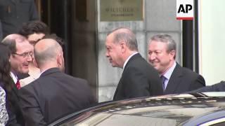 President Erdogan arrives in Brussels for summit