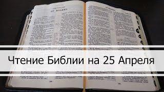 Чтение Библии на 25 Апреля: Псалом 115, 1 Послание Коринфянам 3, Книга Судей 18, 19