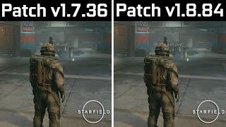 Starfield - Patch v1.7.36 vs Patch v1.8.84 BETA