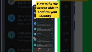 Recover Instagram account | Fix We weren't able to confirm your identity from video you submitted