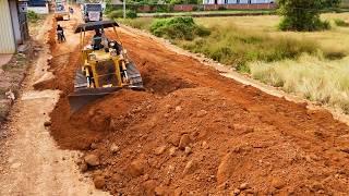 From Dirt To Subgrade Road By Expert Dozer D41A How To Work With Truck 25.5T For Road Base Building