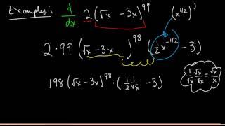 Section 3.3.2: Chain Rule with Power Functions as the Outer Function