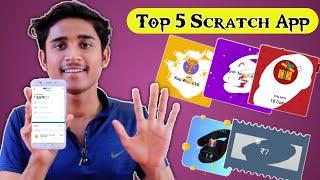 Top 5 Apps To Scratch And Win paytm Cash || New App 1 Scratch card 50₹ Instant Paytm Cash