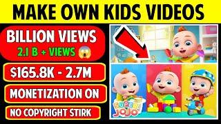  Earned $165,000/-M | Make Own Kids Cartoon Videos On Mobile | Easy Way 2022