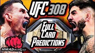 UFC 308 Full Card Predictions and Analysis