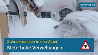 Schneemassen in den Alpen  - WetterOnline vor Ort