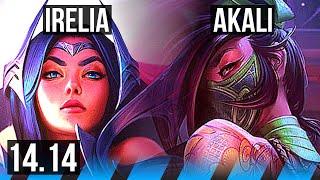 IRELIA vs AKALI (MID) | 66% winrate, Legendary, 15/4/6 | VN Master | 14.14