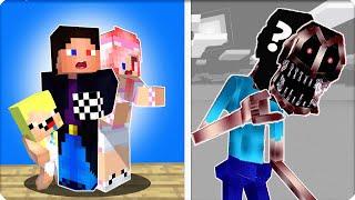  WE FOUND OUT WHO WAS HIDING behind THE MIMIC MASK in MINECRAFT! NUBIK LESKA SHADY EXPOSURE