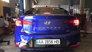 Установка заднего Led  Spoiler в Elantra AD