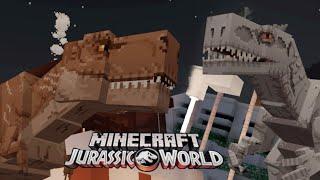 【Minecraft】Jurassic World | T-Rex vs Indominus Rex| Fight Scene