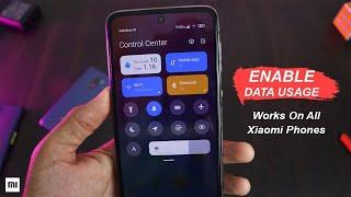 How To Enable Data Usage for MIUI 12 Control Centre | Data Usage Control Centre - All Xiomi Phone