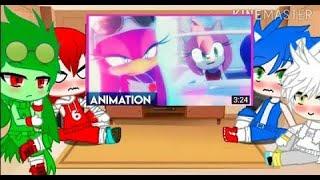 Sonic Boys react to Sonic Girls playing with fire  MMD //Gacha Club//