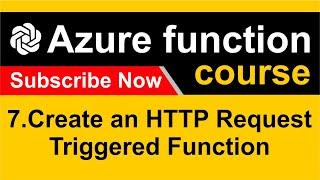 7. Create an HTTP Request Triggered Function - Azure functions - CodeGPT #codegpt