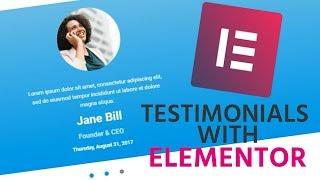 How to Use Elementor Testimonials Carousel Widget?