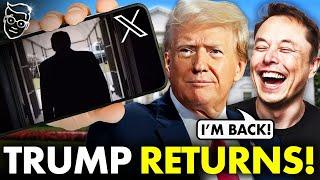 Trump Makes Triumphant Return to Elon Musk’s X | First Post BREAKS Internet | 'HE'S BACK!' 