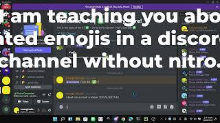 How to put animated emojis in a discord server's channel without nitro?