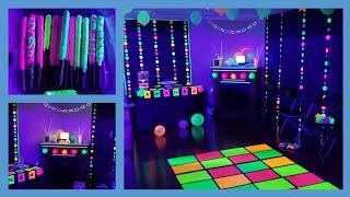 Neon Glow Party on a Budget | Dollar tree and Amazon items