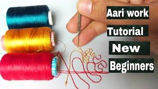 Aari work Tutorial For New Beginners In hindi |Aari work Basic Claas Part 01 |Designer Razi