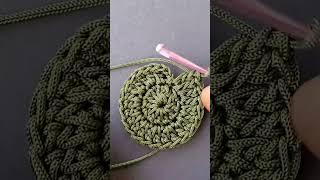 Easy Crochet Coaster #crochet #crochettutorial