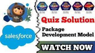 Package Development Model  | Salesforce Trailhead | Quiz Solution