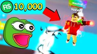 I Spent $10,000 Robux in NINJA LEGENDS... (Roblox)