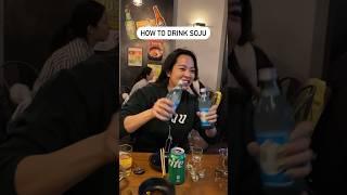 How to Drink Soju #koreanfood #soju#koreandrink
