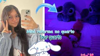 Tour pelo meu quarto + mini reforma no quarto    | Licy games