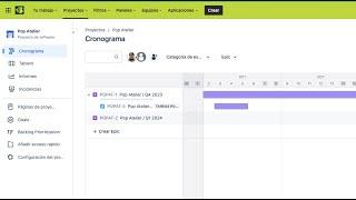 Cómo crear un proyecto de tipo Gantt en Jira