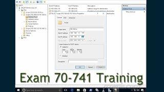 Exam 70-741 Training - Troubleshooting DHCP Server 2016