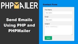 How to Send Emails using PHP and PHPMailer | Create Contact Forms and Send Emails From Gmail Account