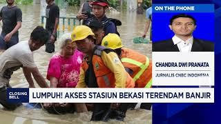 Perjalanan KRL Bekasi Terganggu Akibat Banjir