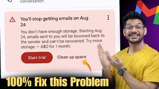 Clear gmail storage | How to fix this Problem | Gmail storage Problem Fix kaise kre ?