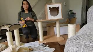 MADE 4 PETS Made4Pets Cat Tree Cat Tower for Indoor Cats 65.6 Inches Modern Wood Cat Condo with Scra