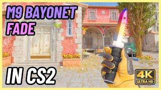  CS2 M9 Bayonet Fade | CS2 Knife In-Game Showcase [4K]