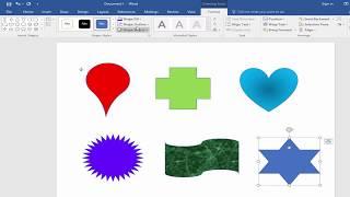 How to Change or Replace Shape Color in Microsoft Word 2017