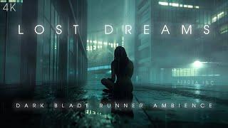 Dark Blade Runner Animated Sci-Fi Ambience for SLEEP FOCUS WORK// LOST DREAMS