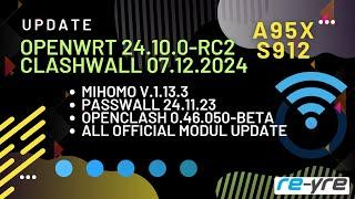 OpenWrt 24.10.0-rc2 Clash-Wall 07.12.24 For A95X Support | REYRE-WRT