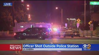 One Suspect Dead In Shooting Outside La Habra Police Station, Officer Shot In Stable But Critical Co