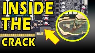 Precision Repair: Gigabyte 3080 PCB Cracks Fixed with Microscopic Magic!