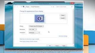 How to change Screen Resolution in Windows® 8.1