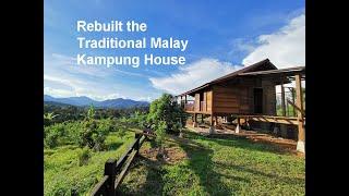 Traditional Malay Kampung House the progress of salvaged and rebuilt back to protect the culture