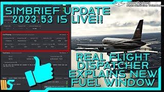 REAL Flight Dispatcher Explains Simbrief's New Fuel Planning Window