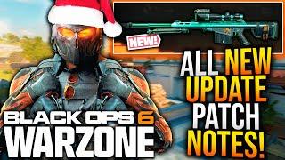 WARZONE: Full NEW UPDATE PATCH NOTES! WEAPON UPDATE, Big AUDIO FIXES, & New EVENT! (BO6 New Update)