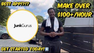 Make over $100/Hour with JunkGurus App! | Make money with your Truck and Trailer!