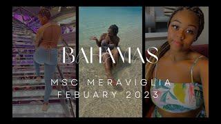 MSC Meraviglia to Nassau Bahamas & Ocean Cay | February 2023 | Cruise Vlog ~ VividTheJetsetter