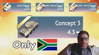 Grind South African Tech Tree , But Using Only South African Tanks.