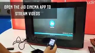 How to connect Jiophone to TV