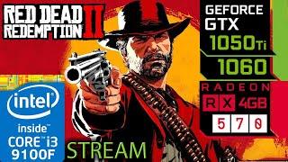 Red Dead Redemption 2 on GTX 1050 ti + 1060 + RX 570 - Full Performance Benchmark PC