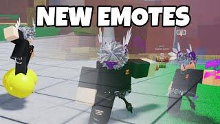 ALL OF THE NEW EMOTES SHOWCASE | Z battlegrounds